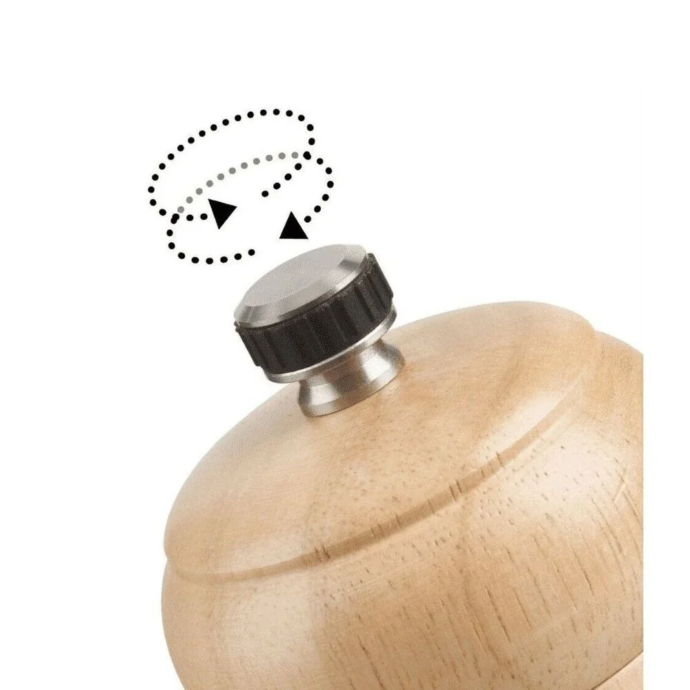 Trudeau 10 Inch Capri Professional Salt & Pepper Mill Grinder Set - Natural Wood